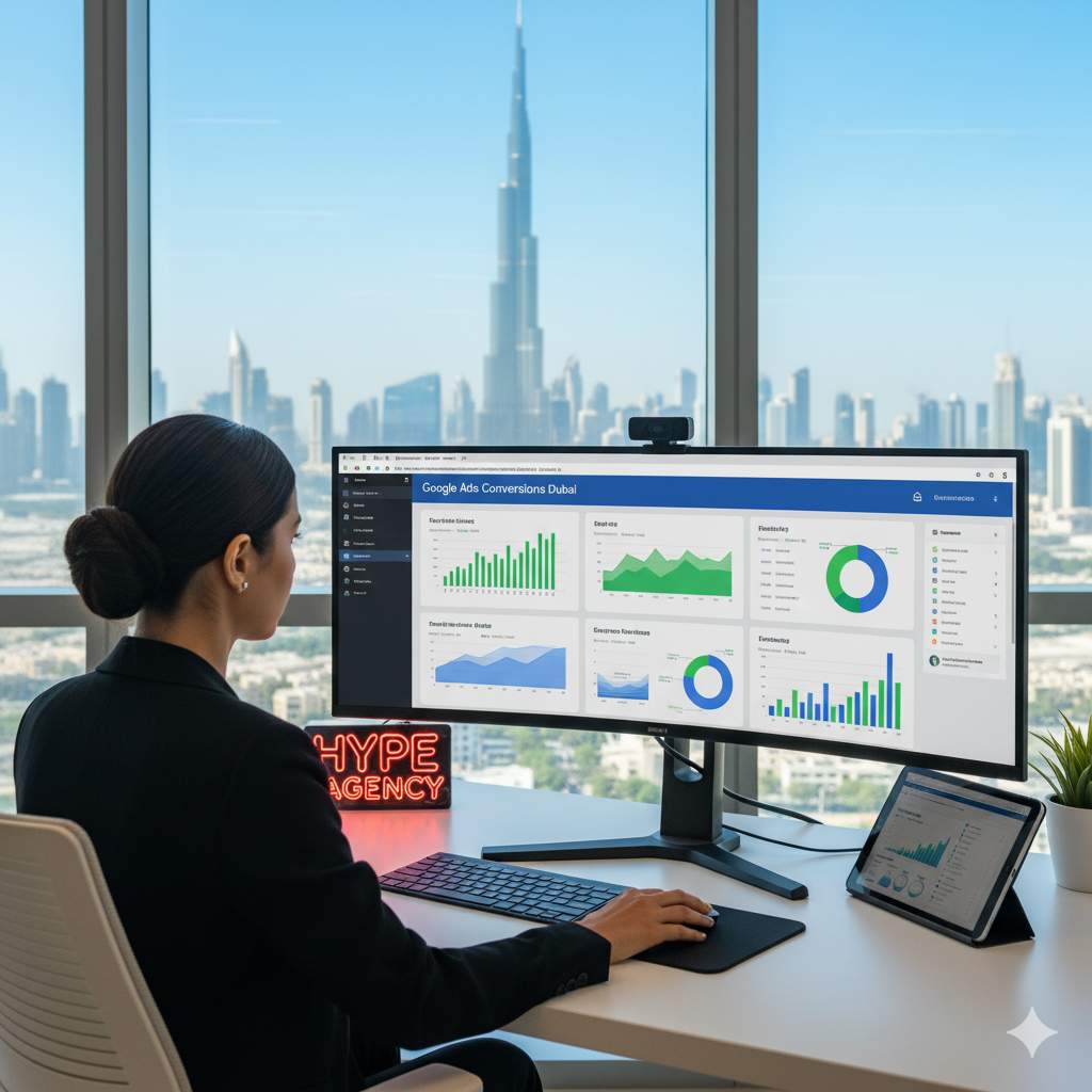 Expert Google Ads in Dubai. Image ai generated.