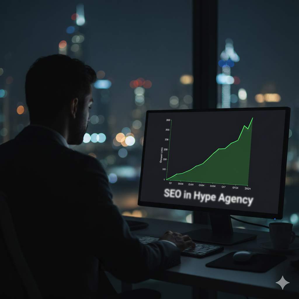 SEO Strategies in Dubai. Image ai generated.