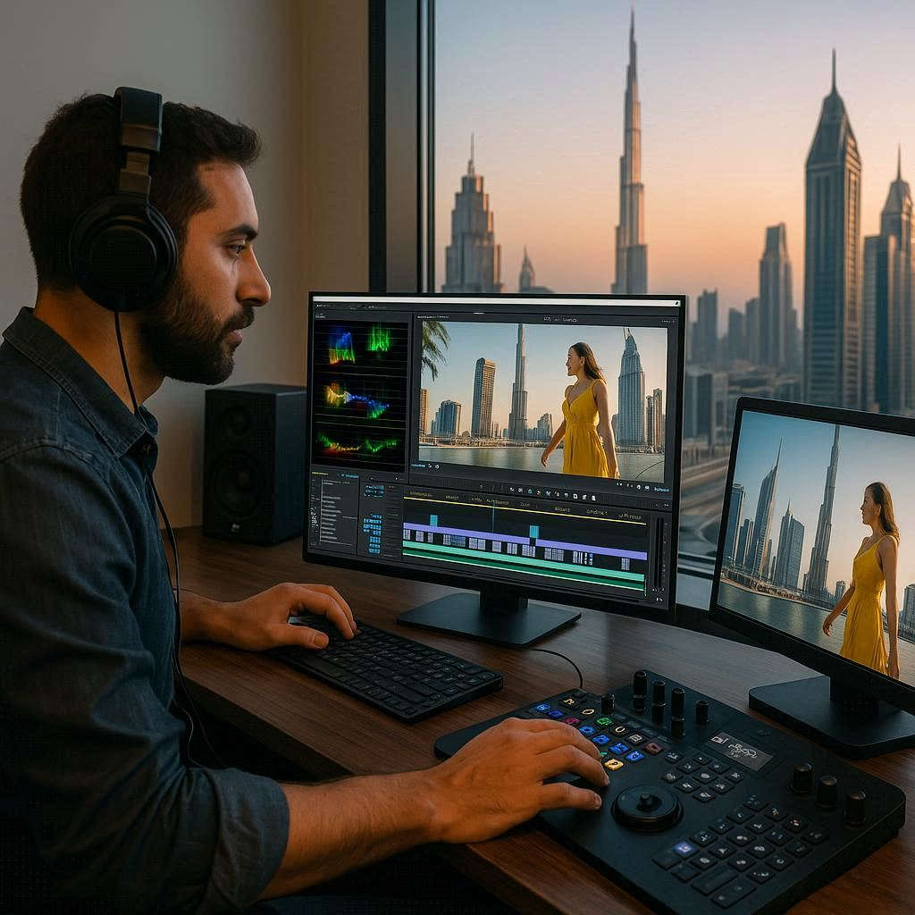 Video and photography services in Dubai.
