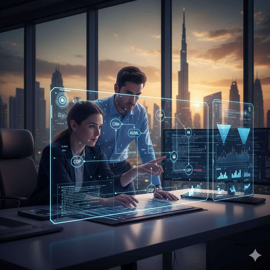 EMail marketing in Dubai. Image ai generated.