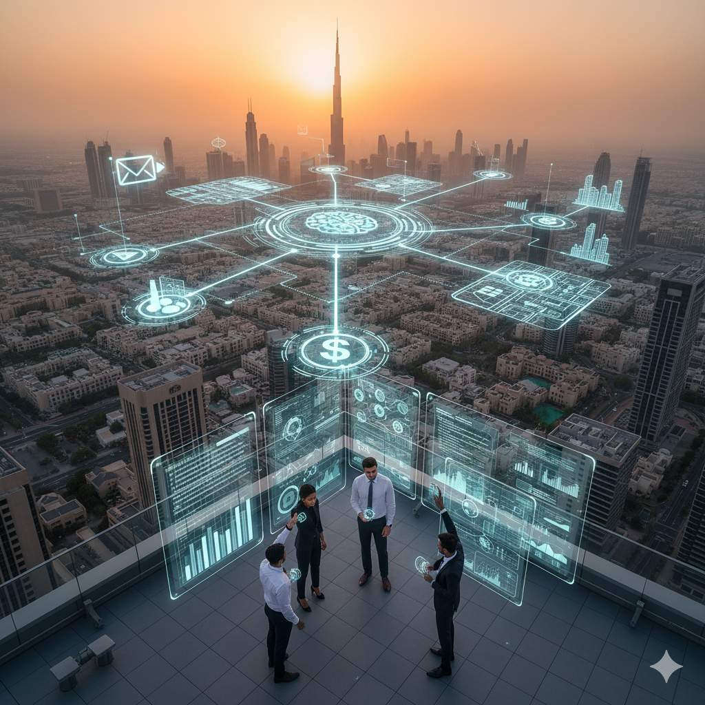 EMail marketing in Dubai. Image ai generated.