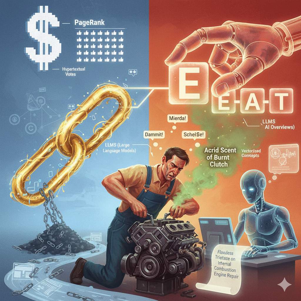 EEAT and AI. Image generated by Gemini.