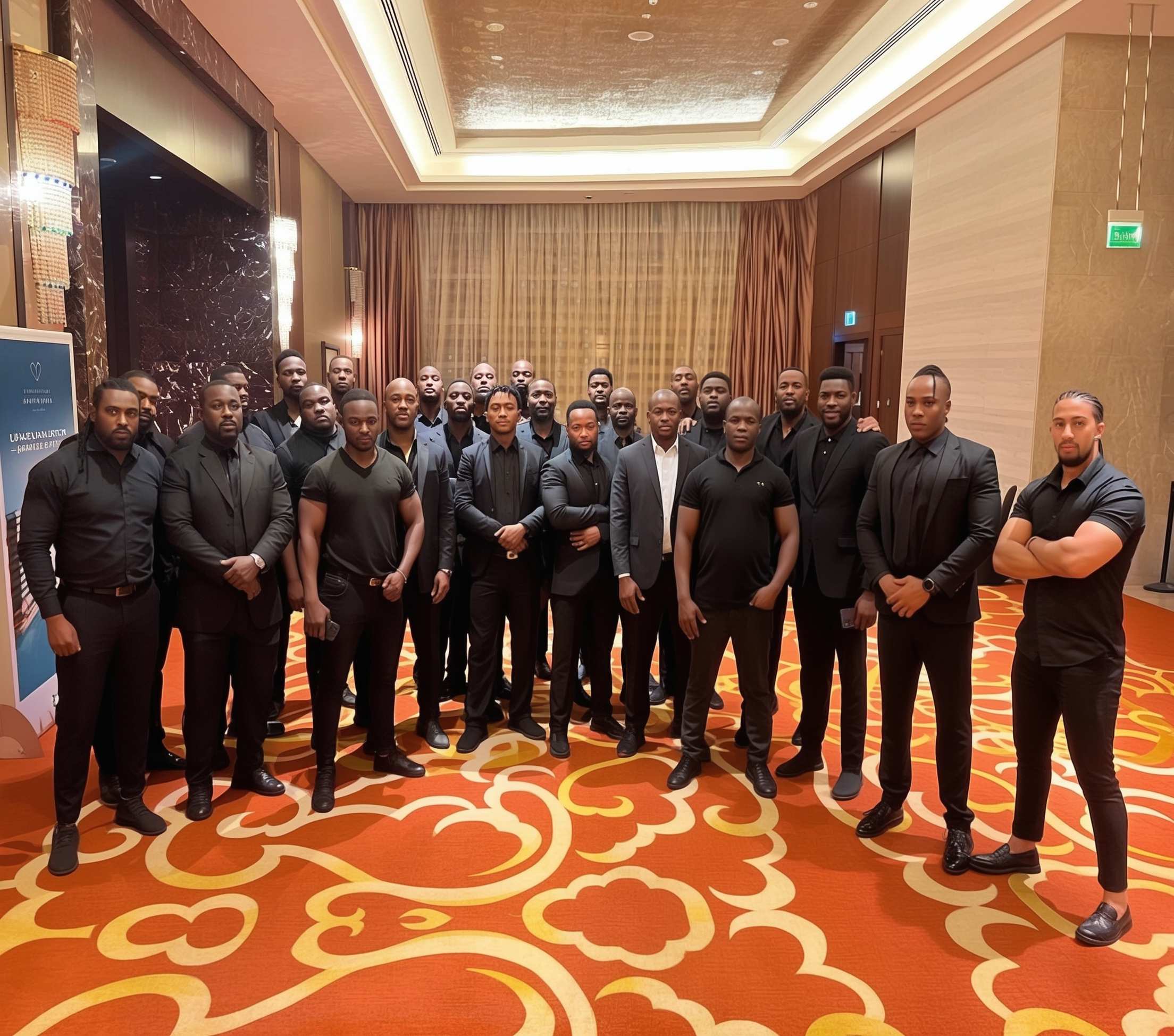 Event security and management staff in Dubai by BBP Group. Professional event security and coordination team managed by BBP Group in Dubai for Hype Agency.